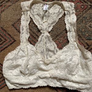 Free People intimately racerback lace bralette